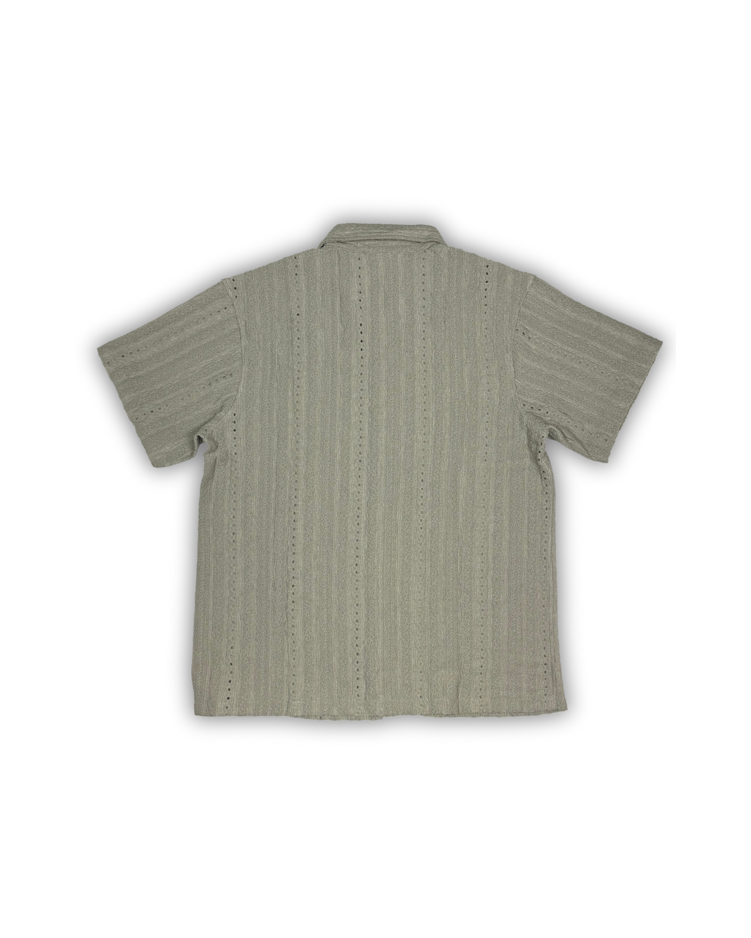 Olive Textured Camp Shirt