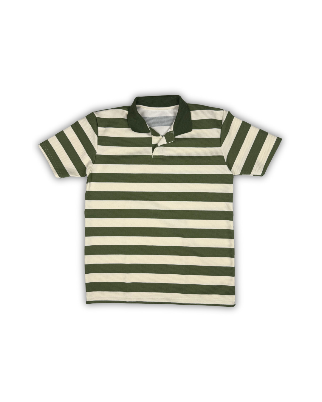 Olive Wide Stripe Polo