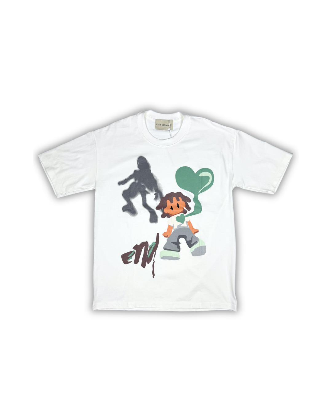 White Character Graphic Tee