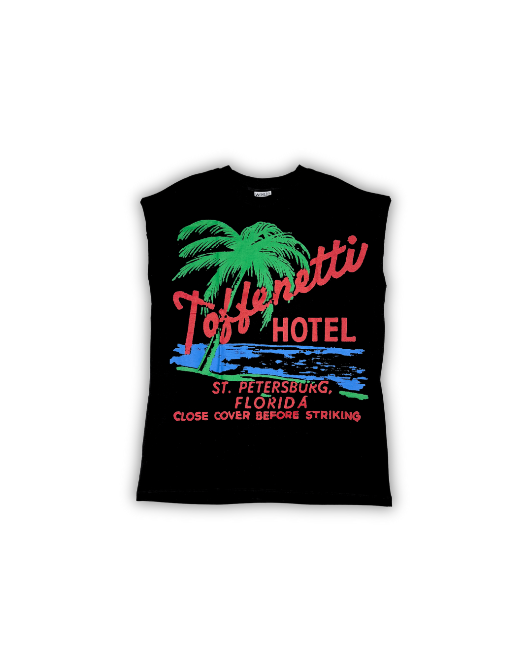 Black Toffenetti Hotel Muscle Tee