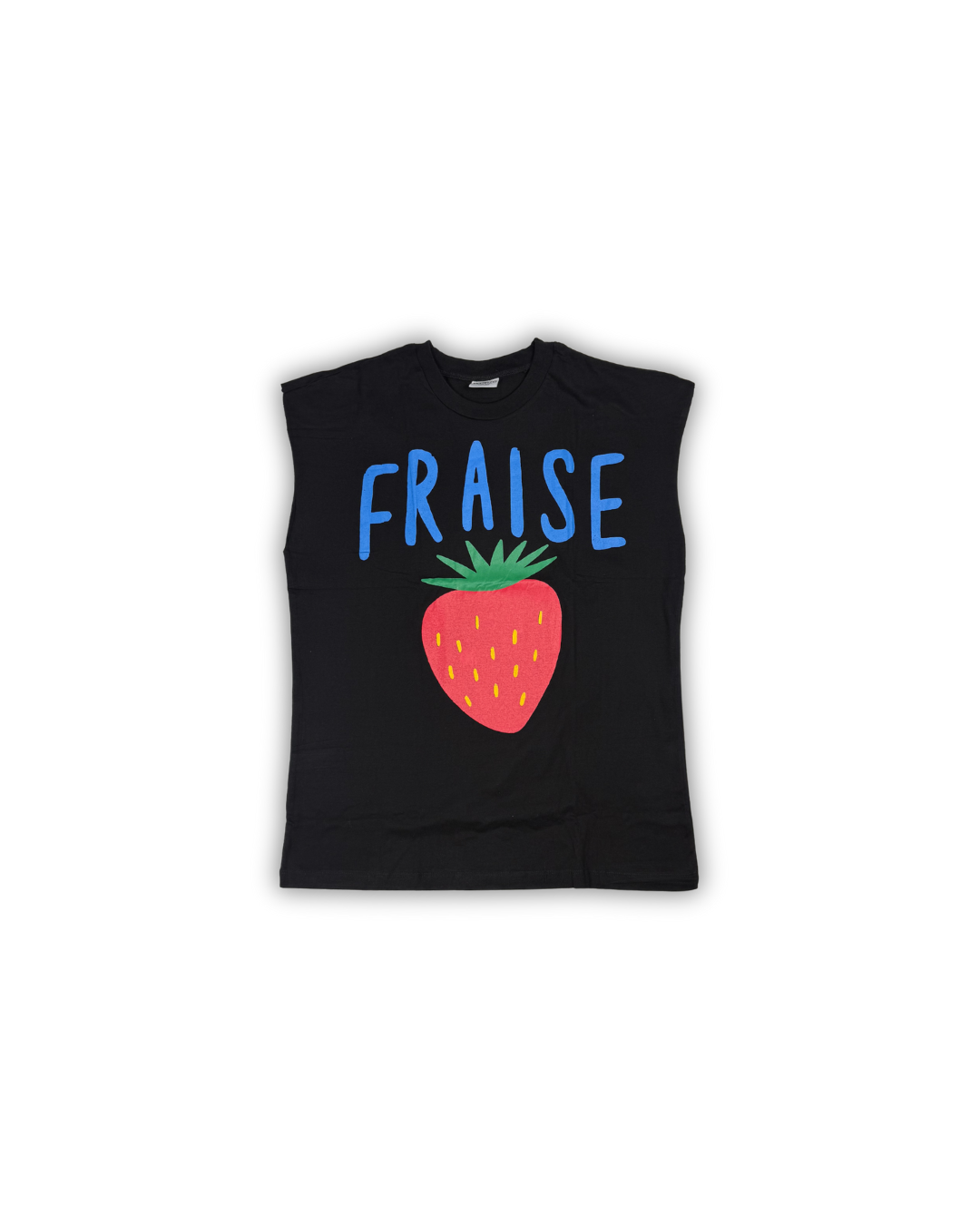 Black Fraise Graphic Muscle Tee
