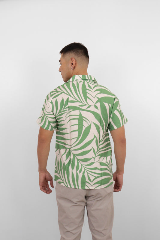 Palm Green Camp Shirt