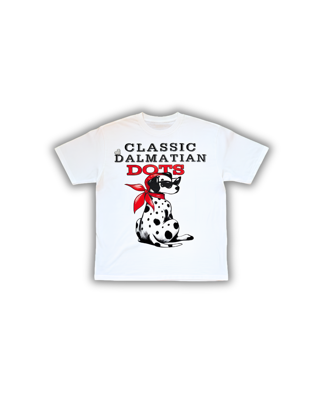 Dalmatian Elegance Tee — White