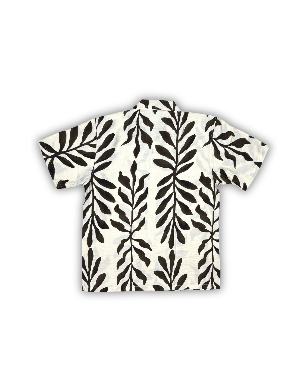 Dark Brown Tropic Vine Camp Shirt