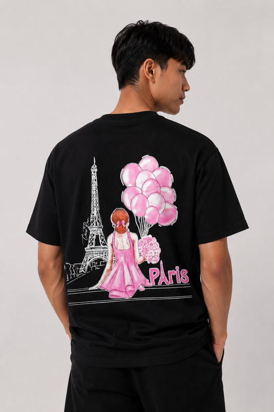 Paris Graphic Tee — Black