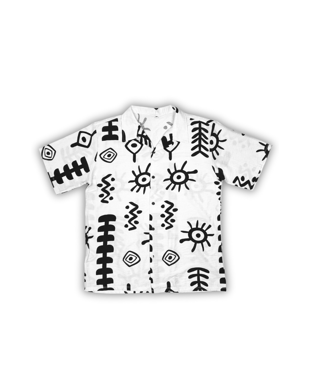 White Tribal Vision Camp Shirt