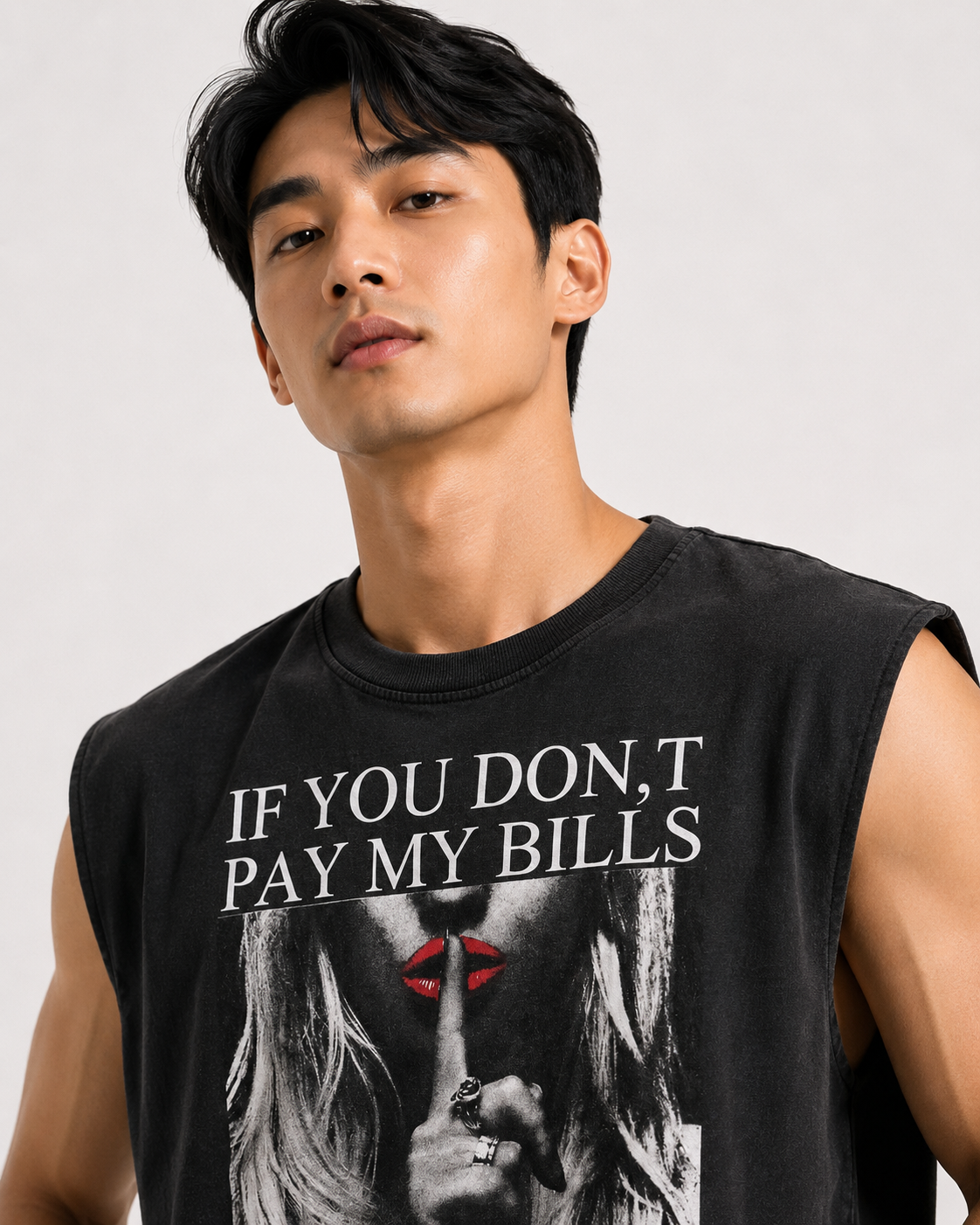 If You Don't Pay My Bills Cropped Muscle Tee