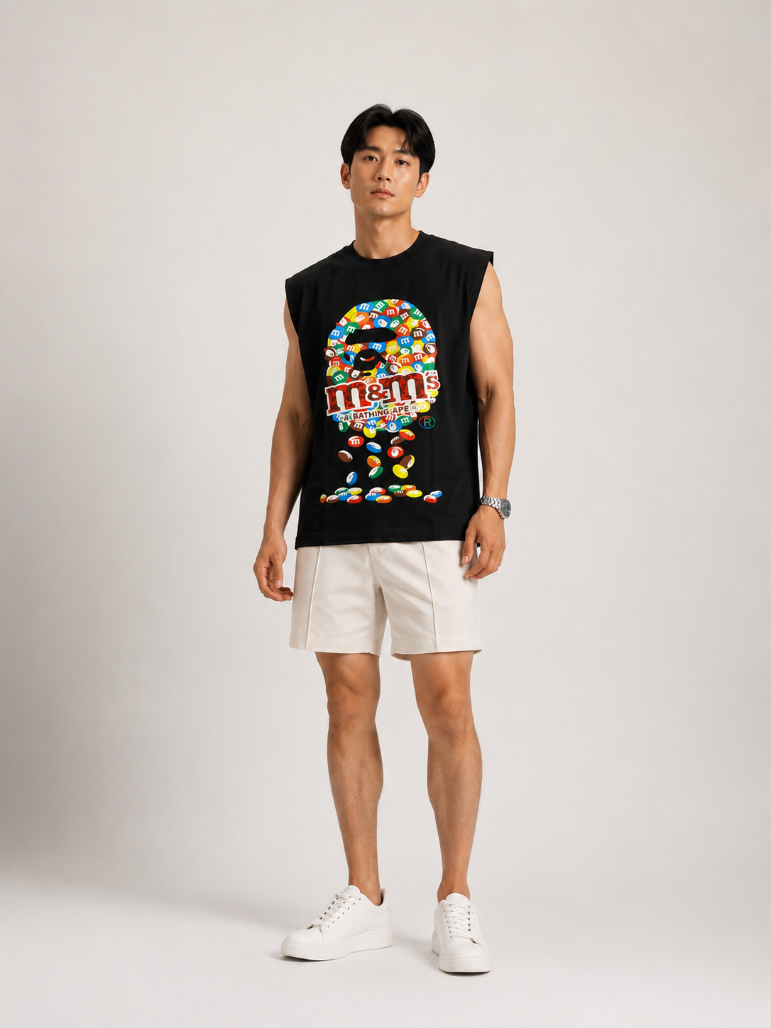 BAPE x M&M's Black Sleeveless Tee