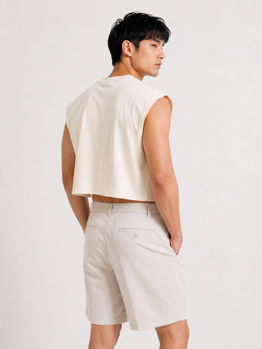 Limoncello Cropped Muscle Tee