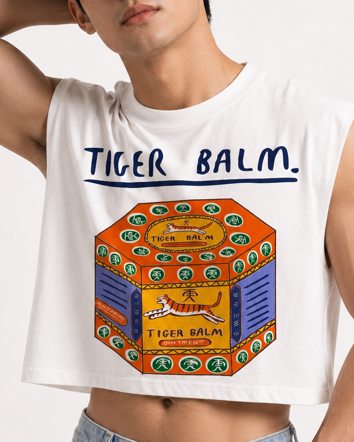 Tiger Balm Cropped Muscle Tee