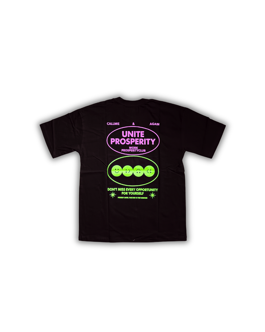 UNITE PROSPERITY Graphic Tee — Black