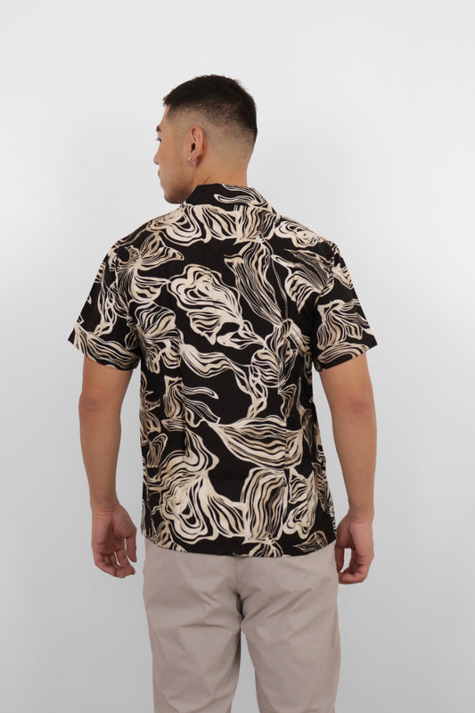 Black Marble Camp Shirt