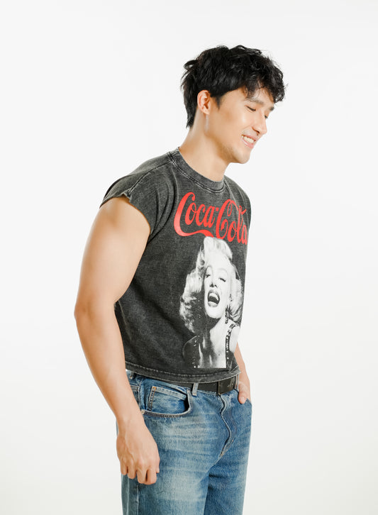 Coca Cola Muse Cropped Muscle Tee