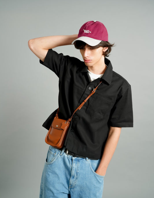 Sunday Two-Tone Cap – Burgundy & Grey