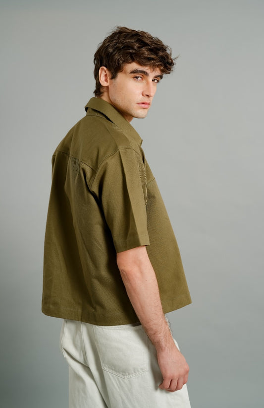 Olive Utility Camp Shirt