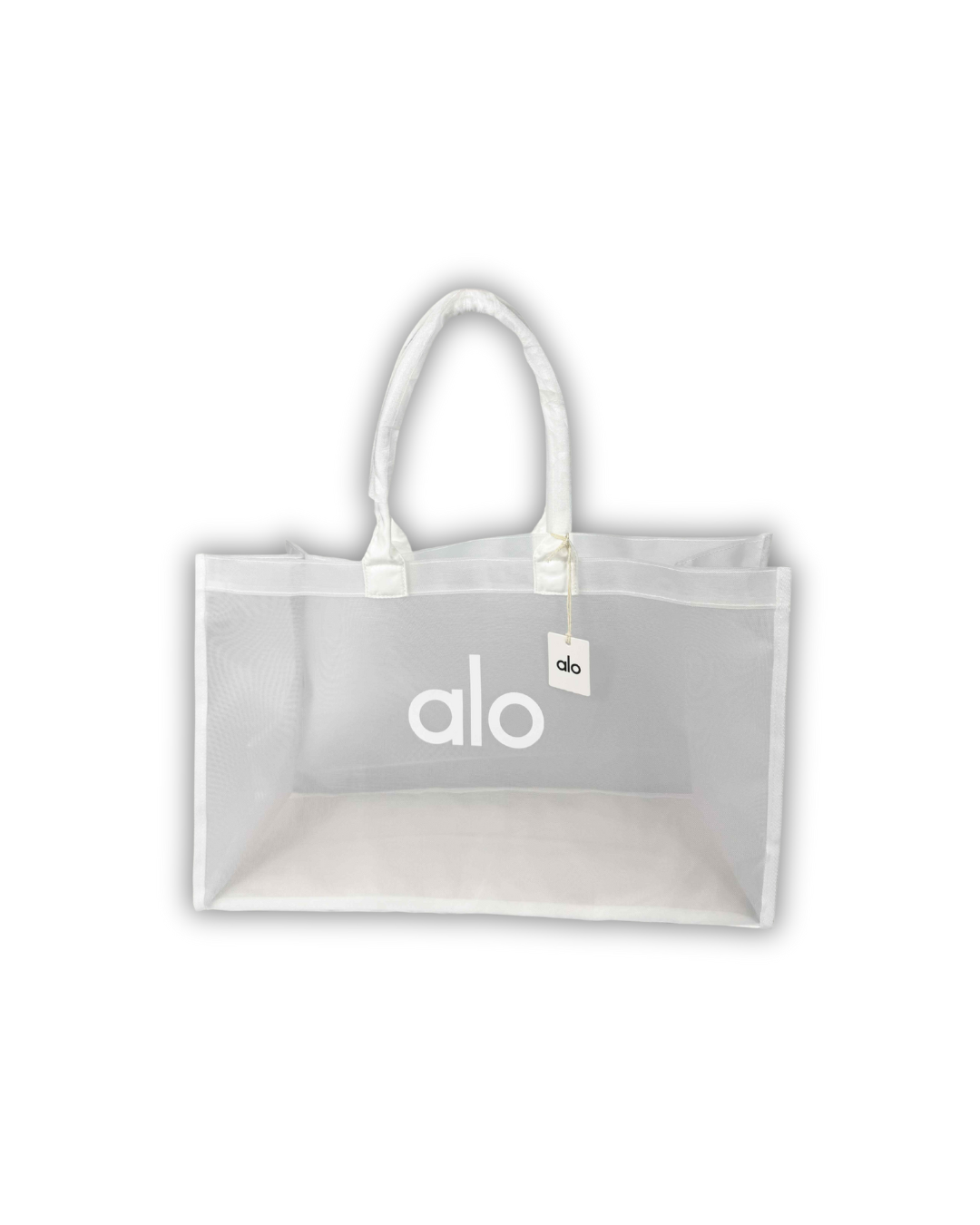 White Alo Inspired Sheer Tote Bag