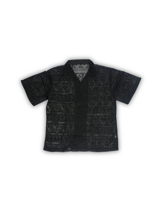 Black Tribal Camp Shirt