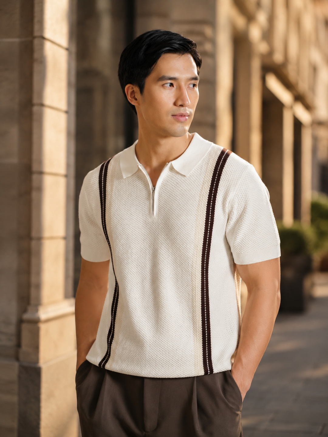 Knitted Polo Shirt