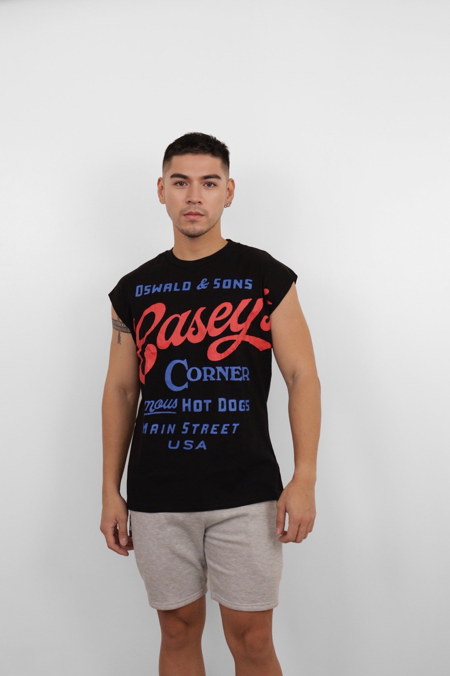 Black Casey’s Corner Muscle Tee