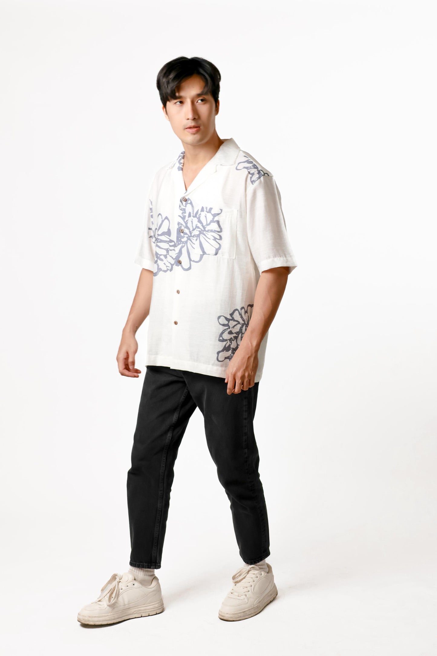 Floral Cotton Polo