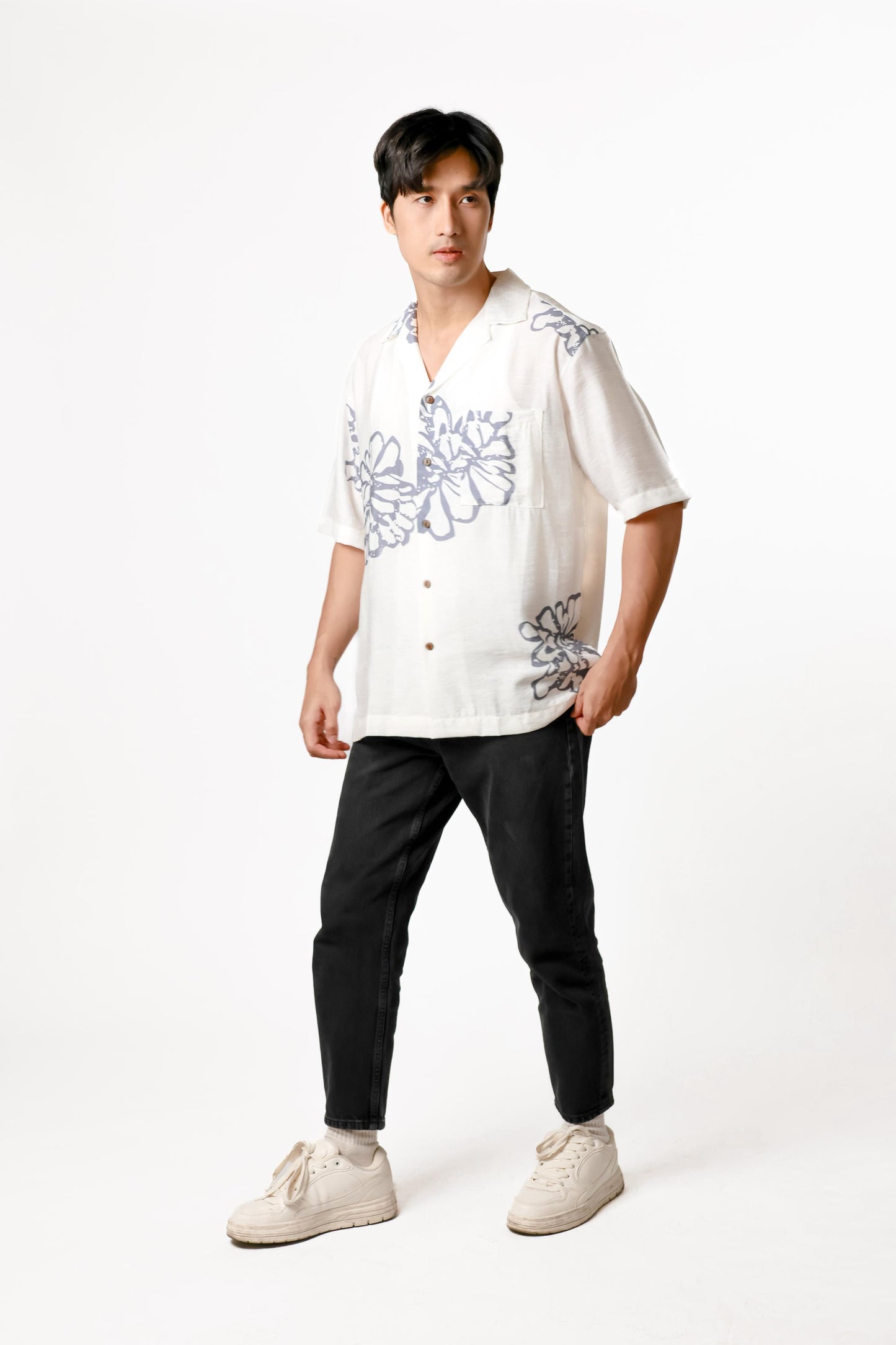 Floral Cotton Polo