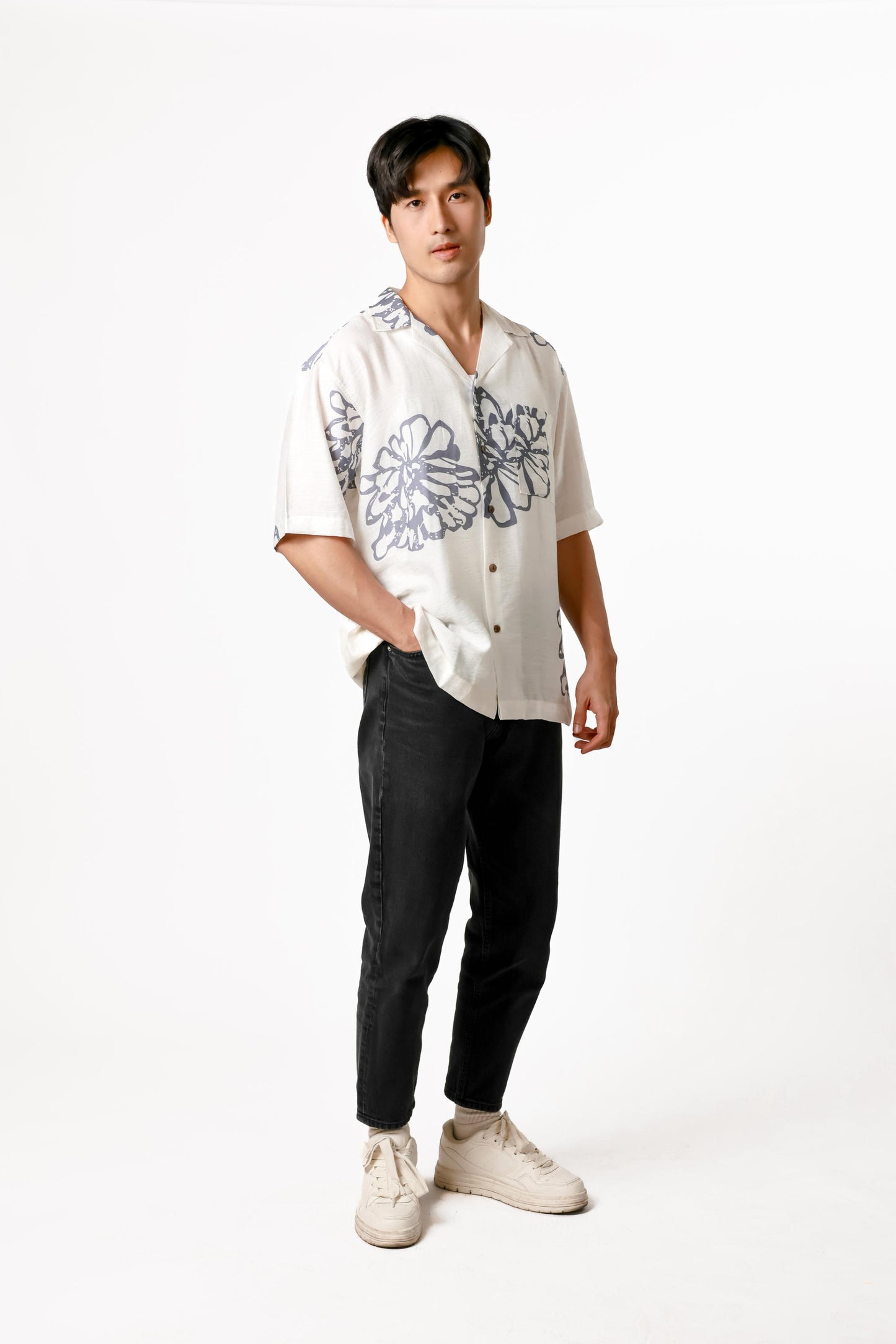 Floral Cotton Polo