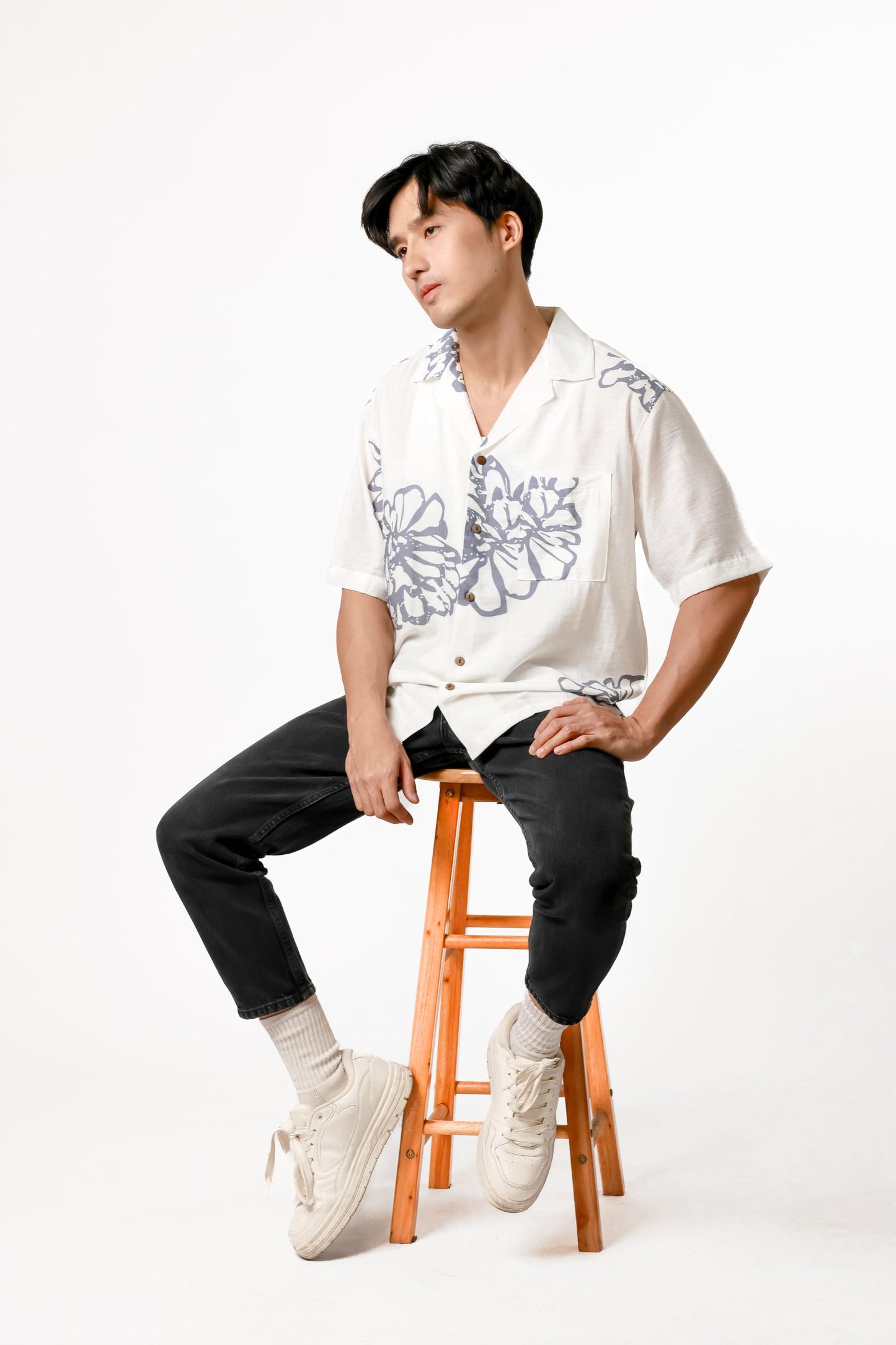 Floral Cotton Polo