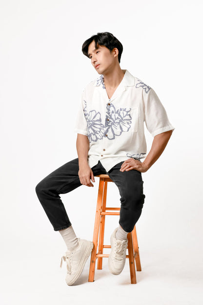 Floral Cotton Polo