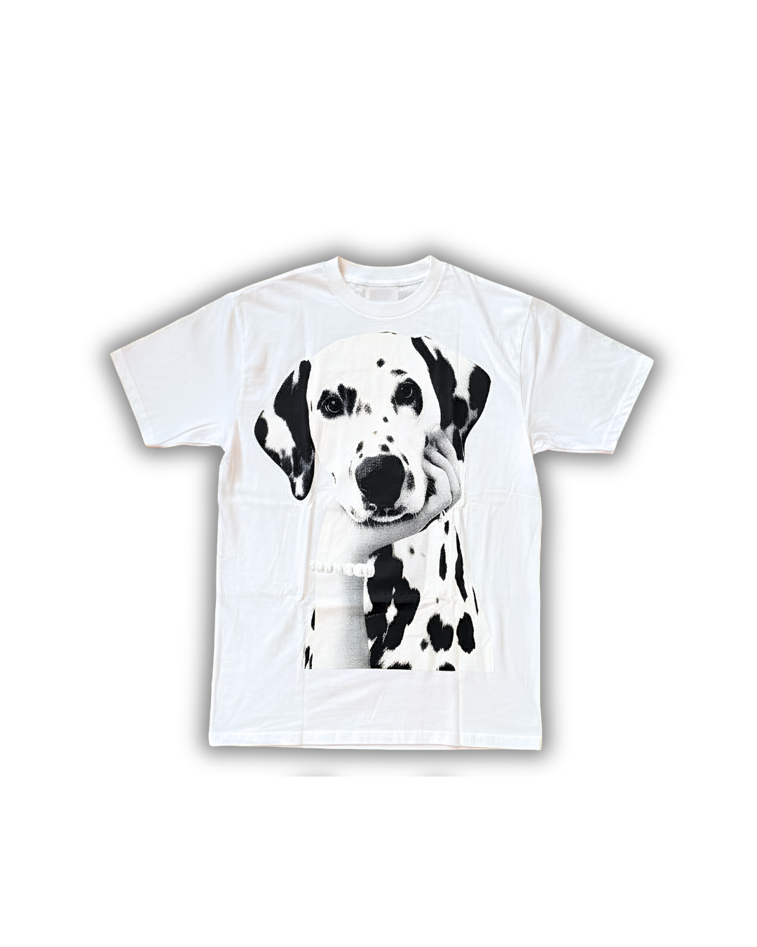 Dalmatian Graphic Tee – White