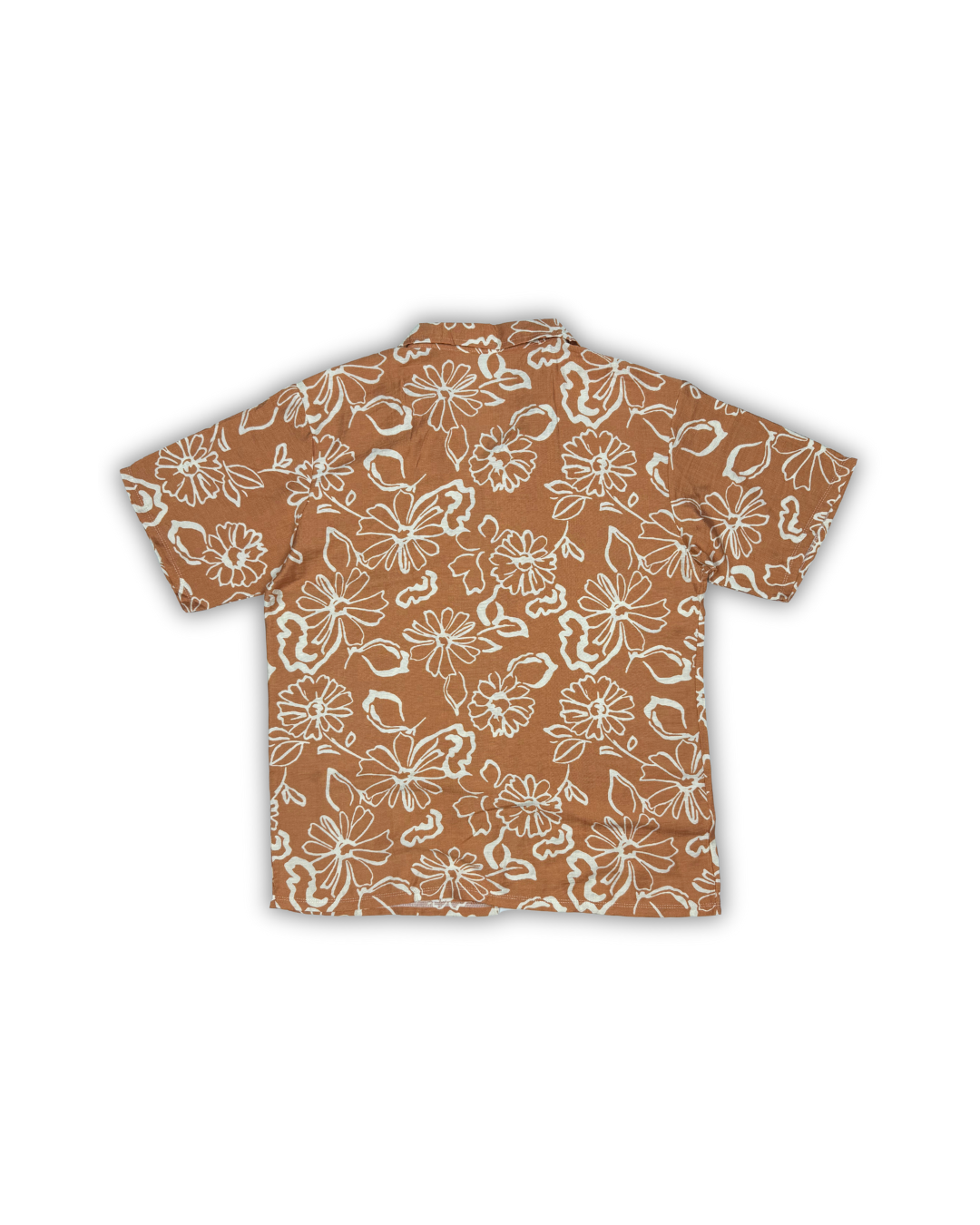 Rust Floral Camp Shirt