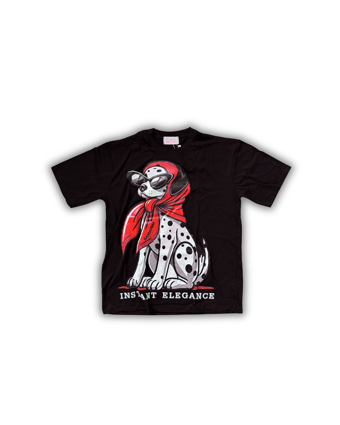 Dalmatian Elegance Tee – Black