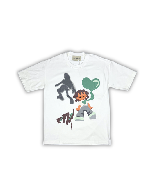 White Character Graphic Tee