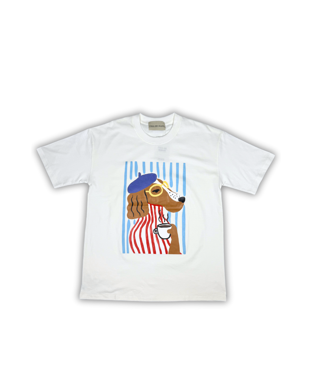 White Café Pup Tee