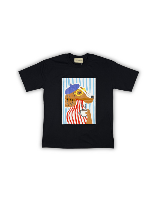 Black Café Pup Tee