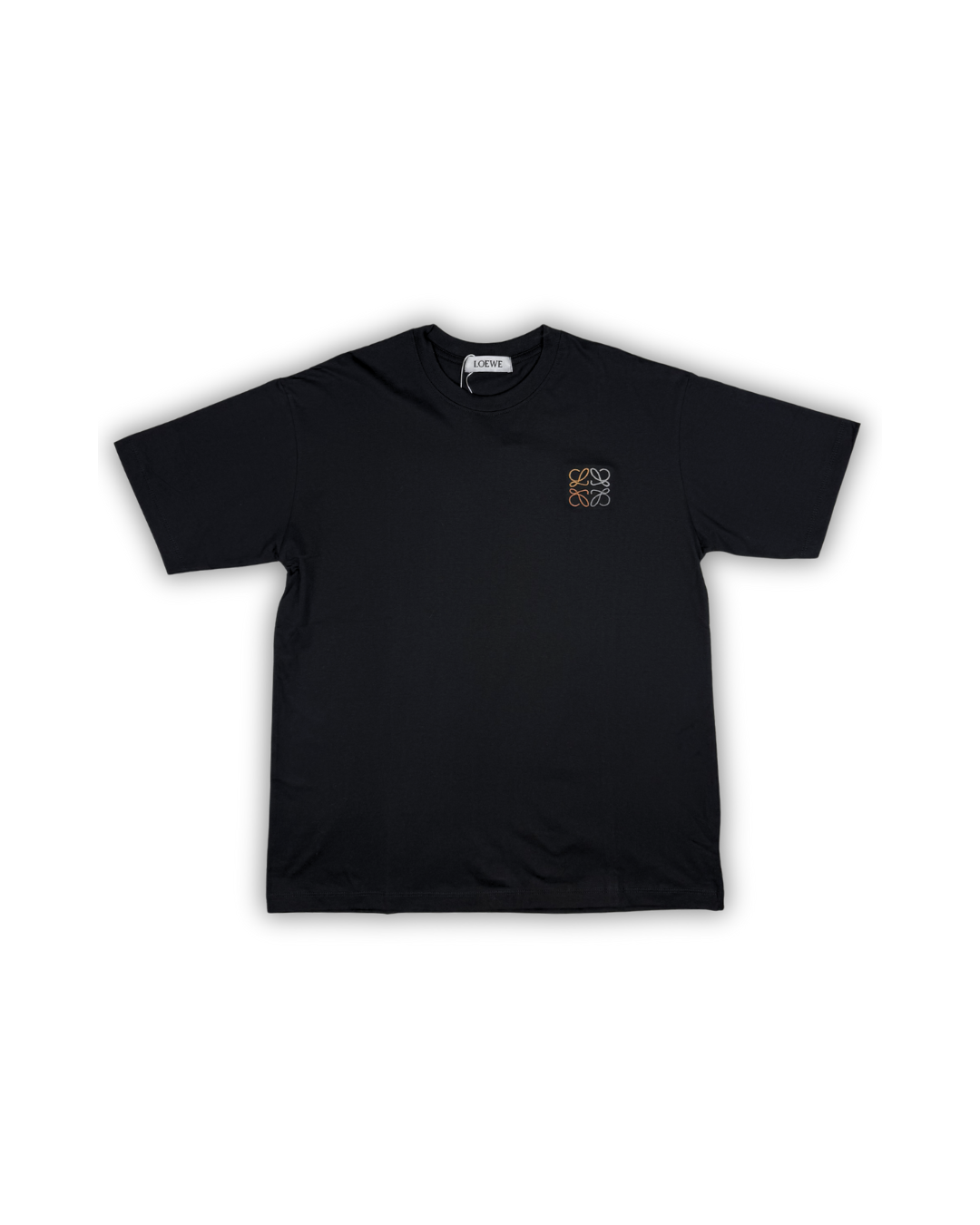 Black Loewe Anagram Embroidered T-Shirt