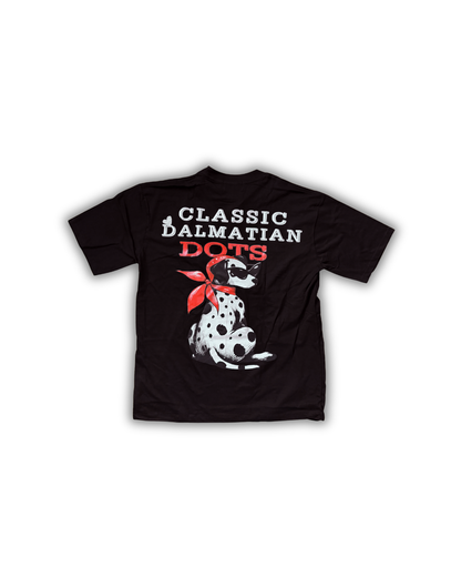 Dalmatian Elegance Tee – Black