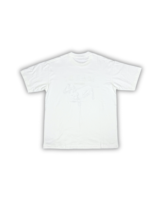 White Ddanji-Inspired T-Shirt