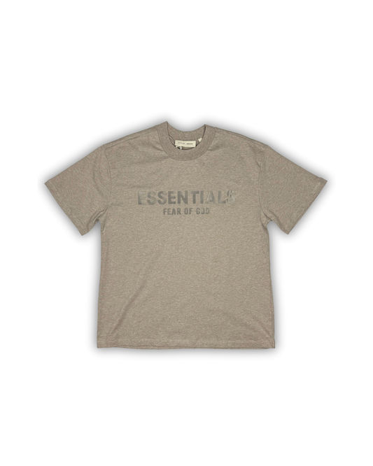 Beige Fear of God Essentials Inspired T-Shirt
