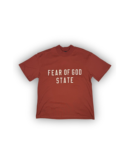 Rust Fear of God State Inspired T-Shirt