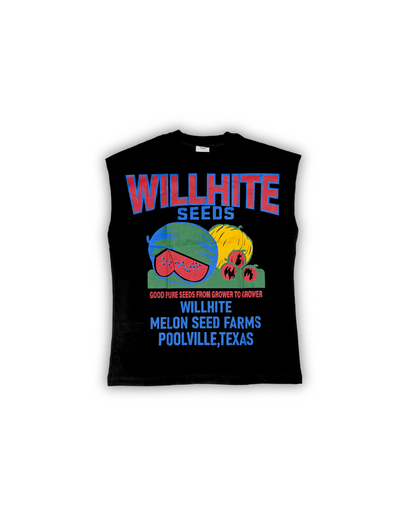 Black Willhite Seeds Graphic Muscle Tee