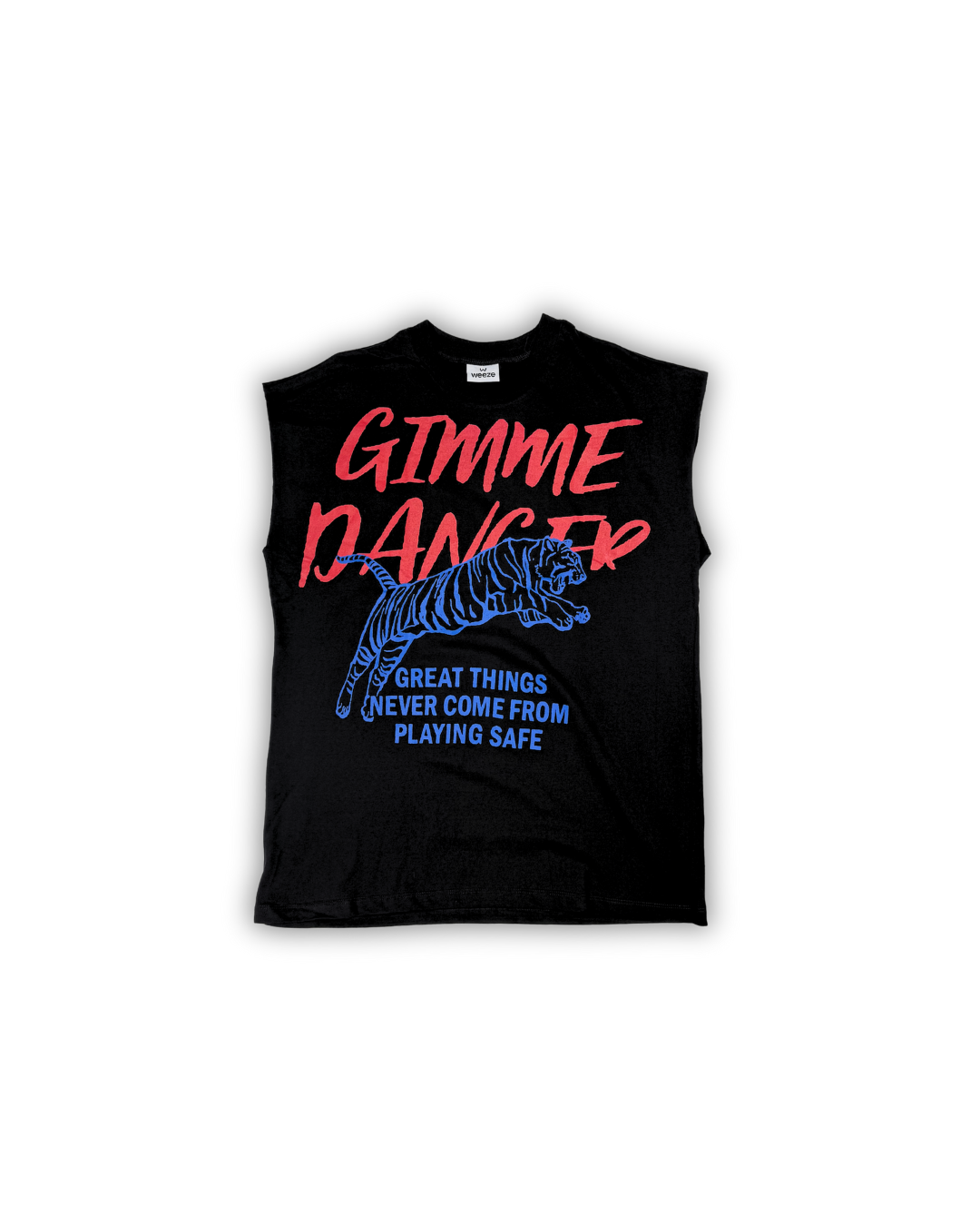 Black Gimme Danger Graphic Muscle Tee