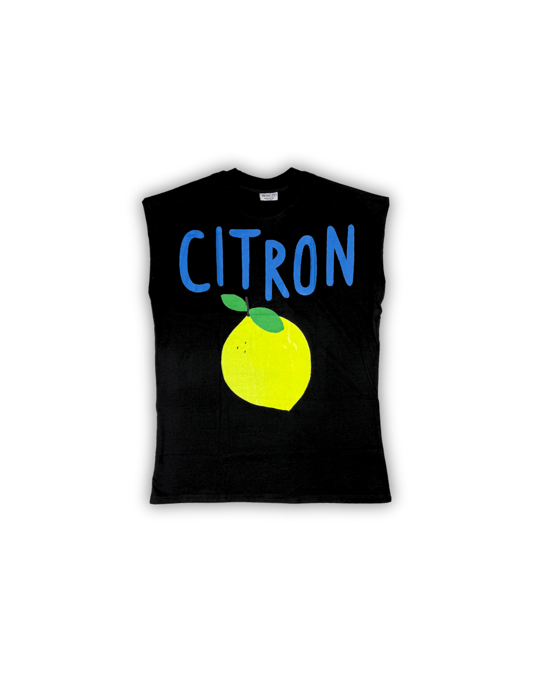 Black Citron Graphic Muscle Tee