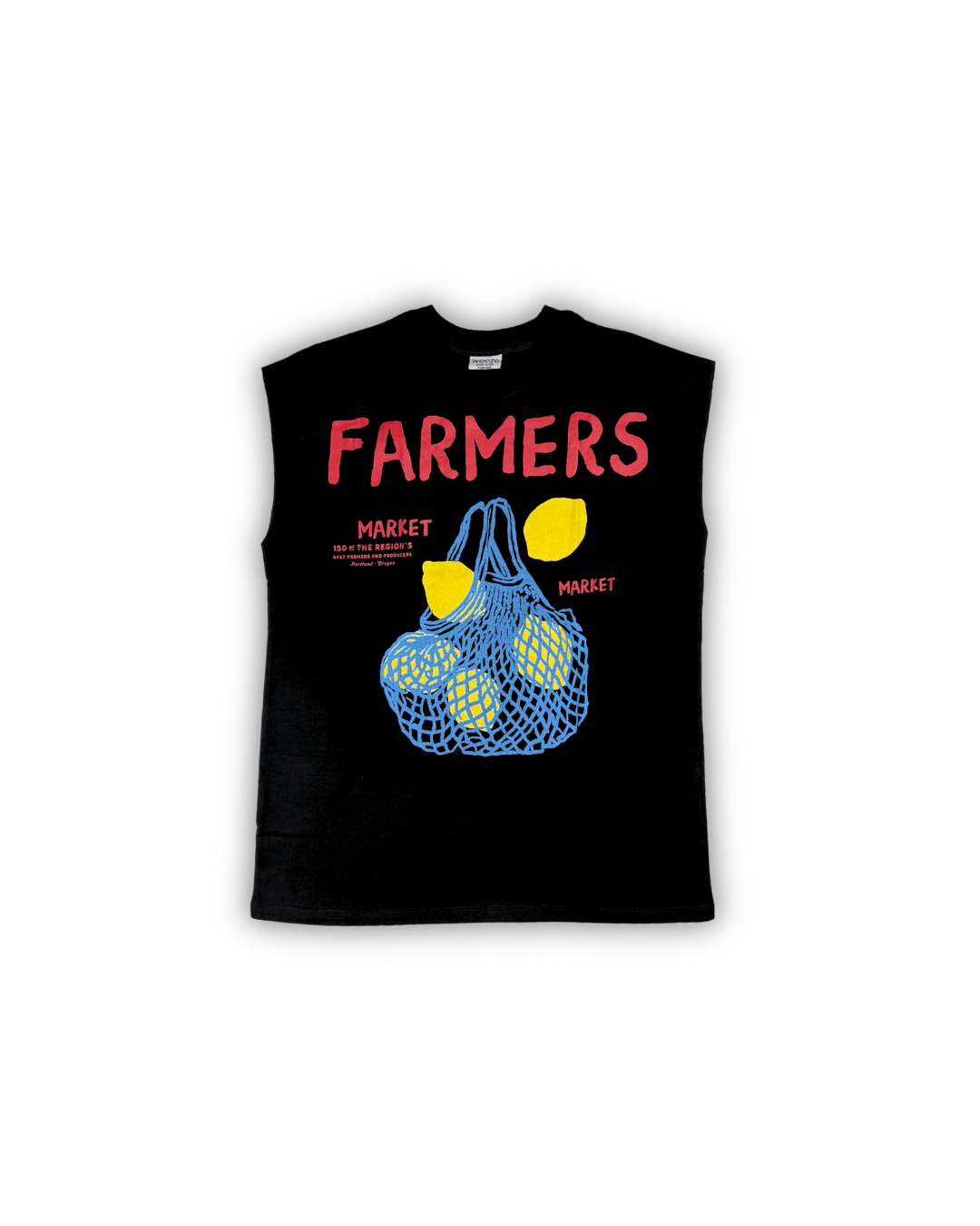 Black Farmers Market Lemons Graphic Muscle Tee