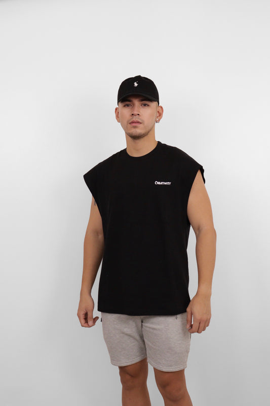 Black "A Streetcar Named Desire" Graphic Muscle Tee