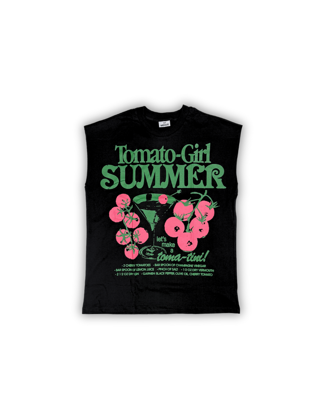 Black Tomato-Girl Summer Graphic Muscle Tee