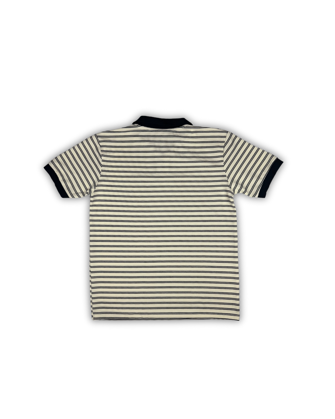 Black Pinstripe Polo Shirt