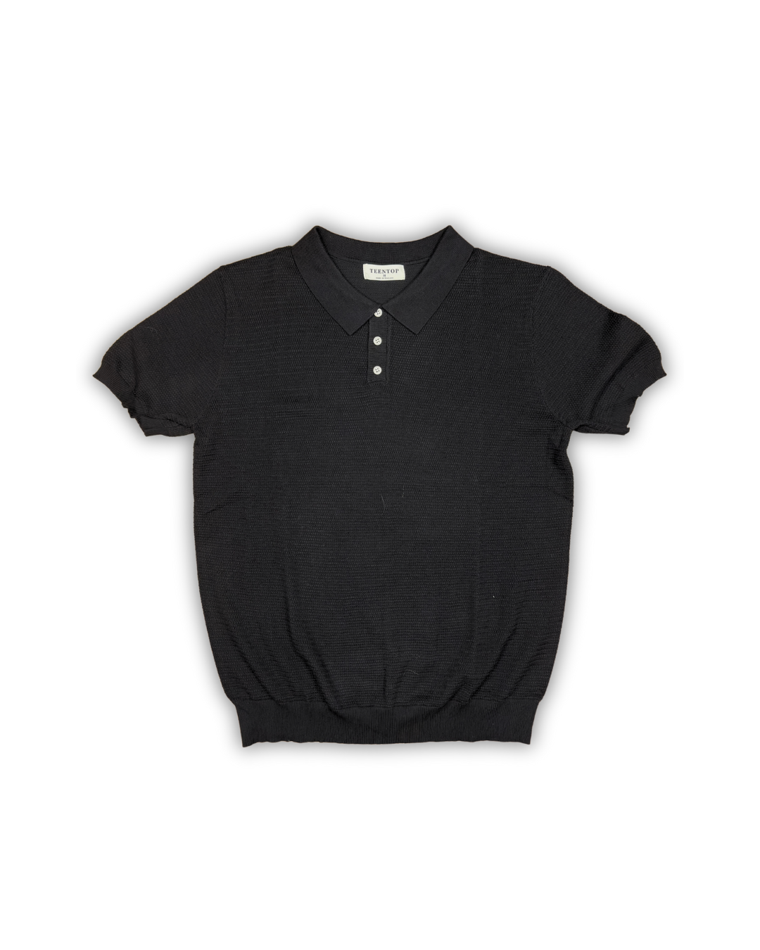 Black Classic Knit Polo