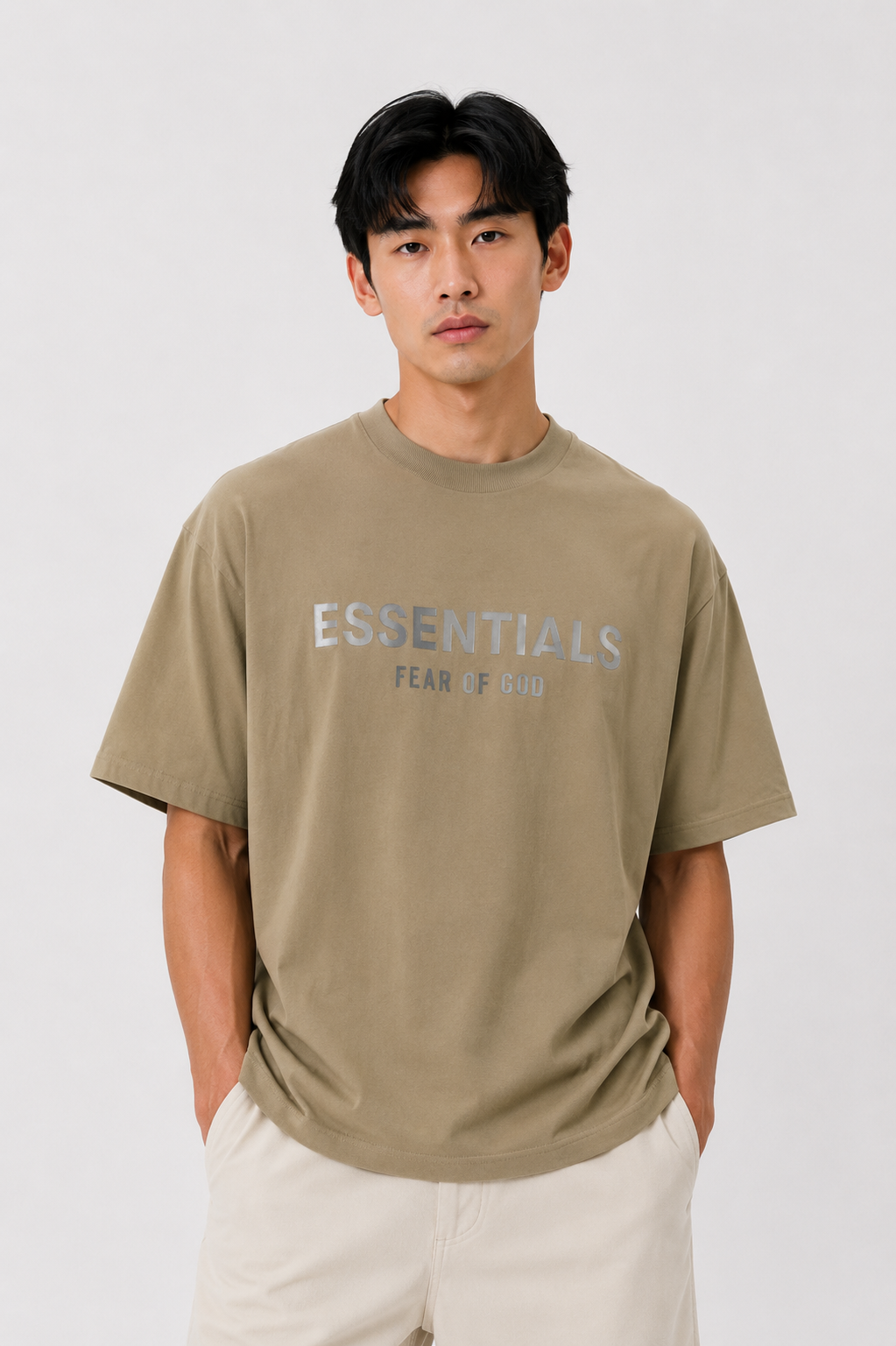 Brown Essentials Logo Inspired T-Shirt