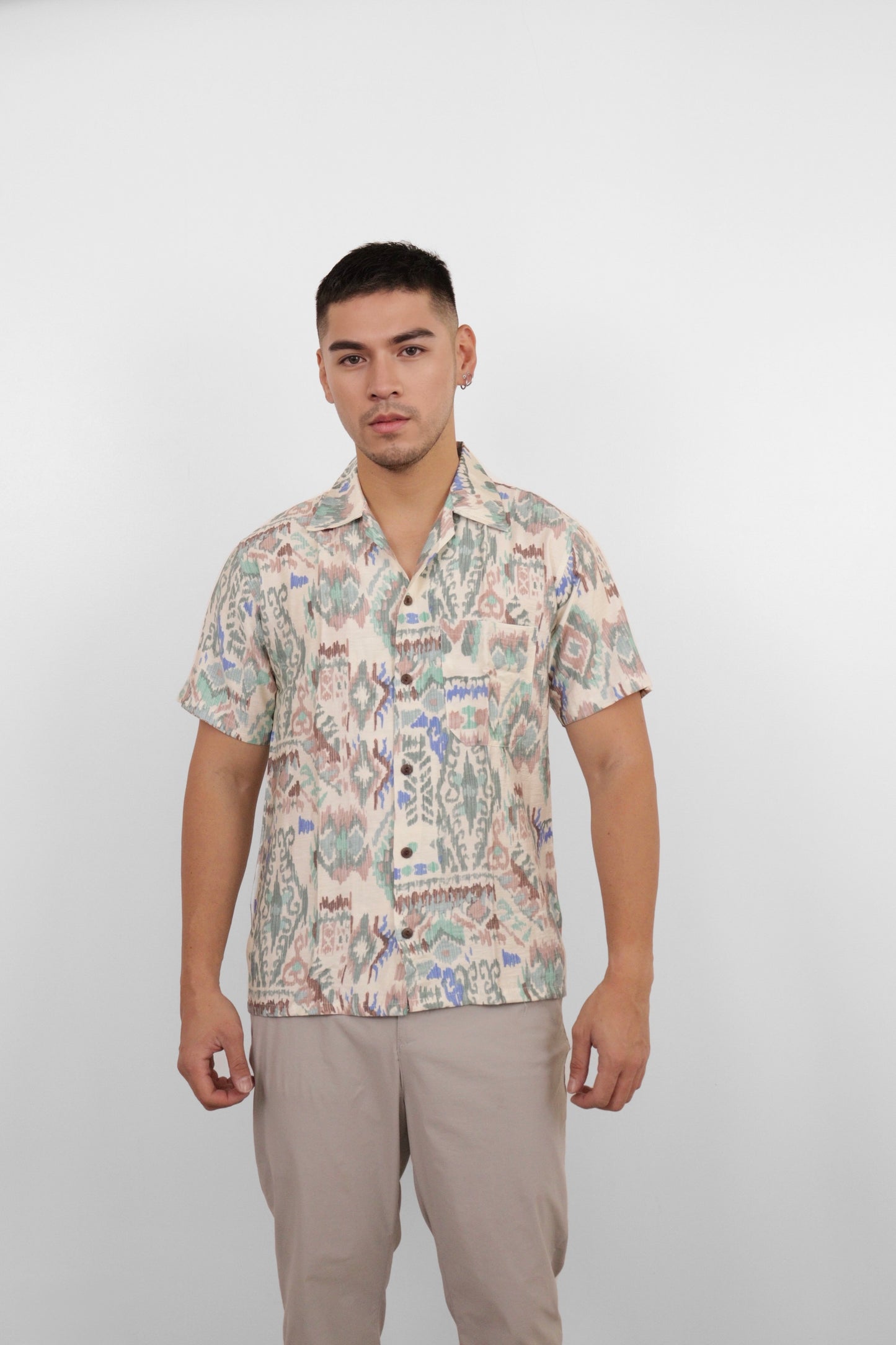 Ikat Mirage Camp Shirt