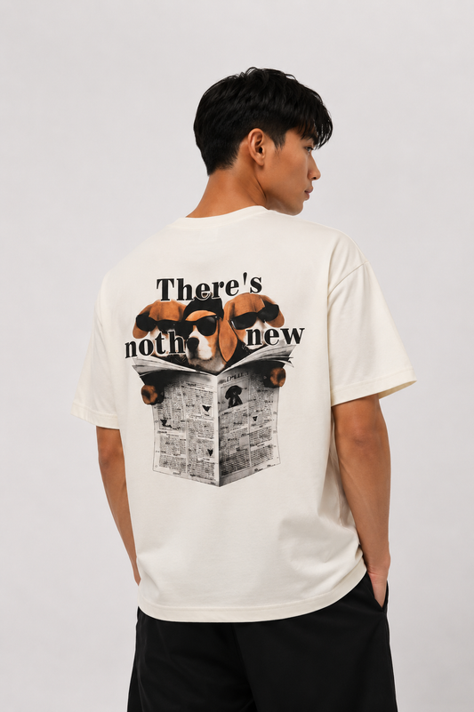 Workwear Dachshund Graphic Tee – Cream